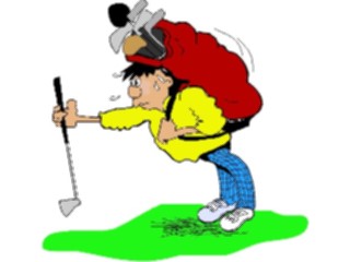 Sticker Custom Preview Image #120222 Sports Cartoons Golfer038