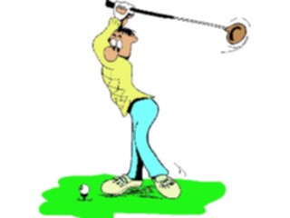 Sticker Custom Preview Image #120223 Sports Cartoons Golfer039