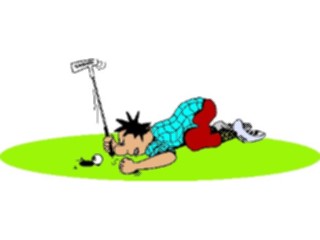 Sticker Custom Preview Image #120224 Sports Cartoons Golfer040