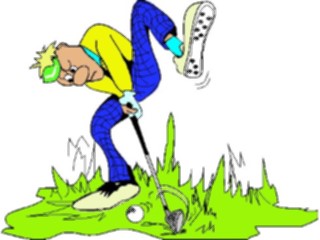 Sticker Custom Preview Image #120225 Sports Cartoons Golfer041