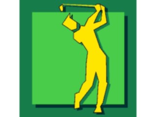 Sticker Custom Preview Image #120227 Sports Cartoons Golfer043