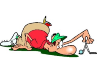 Sticker Custom Preview Image #120229 Sports Cartoons Golfer045