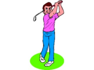 Sticker Custom Preview Image #120230 Sports Cartoons Golfer046