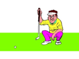 Sticker Custom Preview Image #120231 Sports Cartoons Golfer047