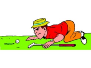 Sticker Custom Preview Image #120233 Sports Cartoons Golfer049