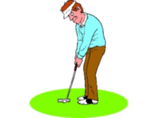 Sticker Custom Preview Image #120234 Sports Cartoons Golfer050