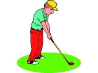 Sticker Custom Preview Image #120235 Sports Cartoons Golfer051