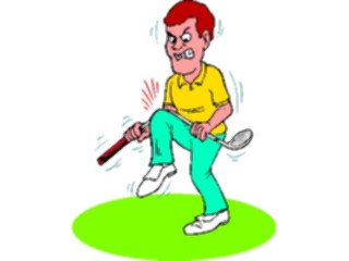 Sticker Custom Preview Image #120237 Sports Cartoons Golfer053