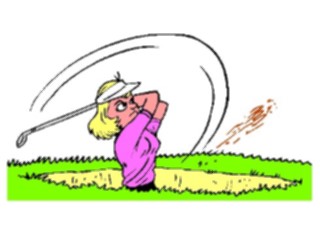 Sticker Custom Preview Image #120238 Sports Cartoons Golfer054