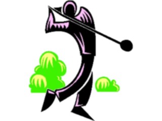 Sticker Custom Preview Image #120243 Sports Cartoons Golfer059