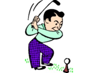 Sticker Custom Preview Image #120244 Sports Cartoons Golfer060