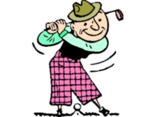 Sticker Custom Preview Image #120245 Sports Cartoons Golfer061