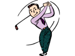 Sticker Custom Preview Image #120246 Sports Cartoons Golfer062