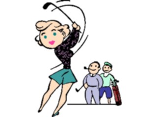 Sticker Custom Preview Image #120247 Sports Cartoons Golfer063