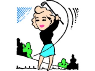 Sticker Custom Preview Image #120248 Sports Cartoons Golfer064