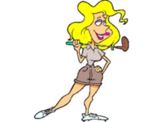 Sticker Custom Preview Image #120251 Sports Cartoons Golfer067