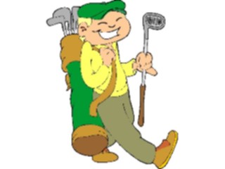 Sticker Custom Preview Image #120252 Sports Cartoons Golfer068