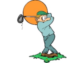 Sticker Custom Preview Image #120253 Sports Cartoons Golfer069