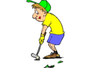 Sticker Custom Preview Image #120254 Sports Cartoons Golfer070