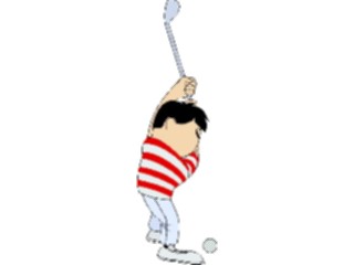 Sticker Custom Preview Image #120259 Sports Cartoons Golfer075