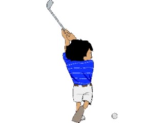 Sticker Custom Preview Image #120260 Sports Cartoons Golfer076