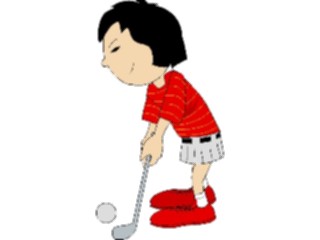 Sticker Custom Preview Image #120262 Sports Cartoons Golfer078