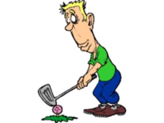 Sticker Custom Preview Image #120267 Sports Cartoons Golfer083