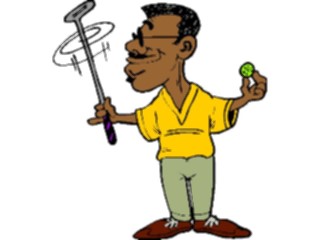 Sticker Custom Preview Image #120271 Sports Cartoons Golfer087