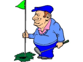 Sticker Custom Preview Image #120272 Sports Cartoons Golfer088