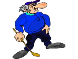 Sticker Custom Preview Image #120273 Sports Cartoons Golfer089