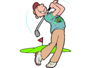 Sticker Custom Preview Image #120276 Sports Cartoons Golfer092