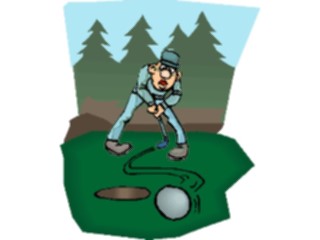 Sticker Custom Preview Image #120279 Sports Cartoons Golfer095