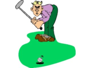 Sticker Custom Preview Image #120285 Sports Cartoons Golfer101