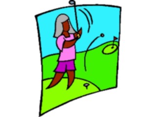 Sticker Custom Preview Image #120289 Sports Cartoons Golfer105