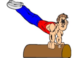 Sticker Custom Preview Image #120347 Sports Cartoons Gymnast37