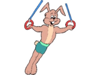 Sticker Custom Preview Image #120353 Sports Cartoons Gymnast Rabbit