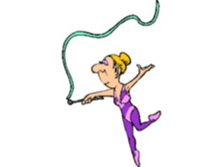 Sticker Custom Preview Image #120355 Sports Cartoons Gymnast Rhythmic2