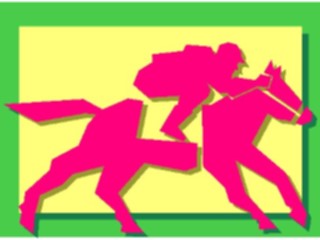 Sticker Custom Preview Image #120359 Sports Cartoons Horse Racing