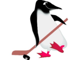 Sticker Custom Preview Image #120424 Sports Cartoons Ice Hockey Penguin