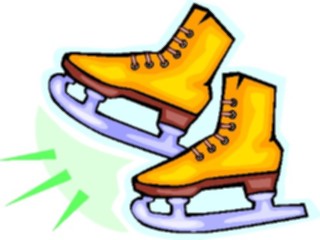 Sticker Custom Preview Image #120432 Sports Cartoons Ice Hockey Skates