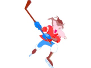 Sticker Custom Preview Image #120436 Sports Cartoons Ice Hockey Wolf