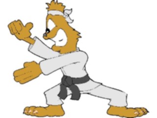 Sticker Custom Preview Image #120534 Sports Cartoons Martial Arts Dog3