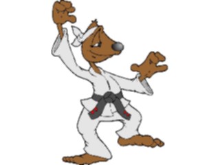 Sticker Custom Preview Image #120535 Sports Cartoons Martial Arts Dog4