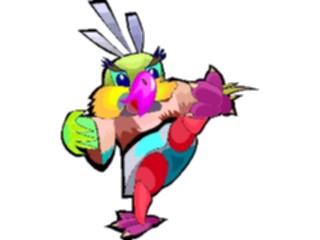 Sticker Custom Preview Image #120538 Sports Cartoons Martial Arts Parrot