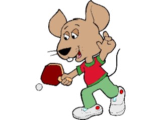 Sticker Custom Preview Image #120566 Sports Cartoons Ping Pong Mouse