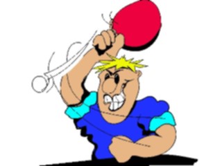 Sticker Custom Preview Image #120567 Sports Cartoons Ping Pong Player01