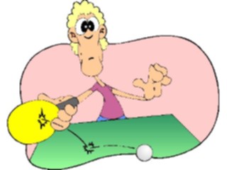 Sticker Custom Preview Image #120588 Sports Cartoons Ping Pong Player22