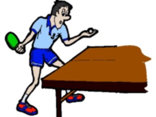 Sticker Custom Preview Image #120590 Sports Cartoons Ping Pong Player24