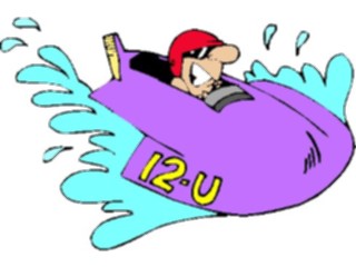 Sticker Custom Preview Image #120612 Sports Cartoons Racing Boat2