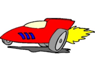 Sticker Custom Preview Image #120621 Sports Cartoons Racing Rocket Car